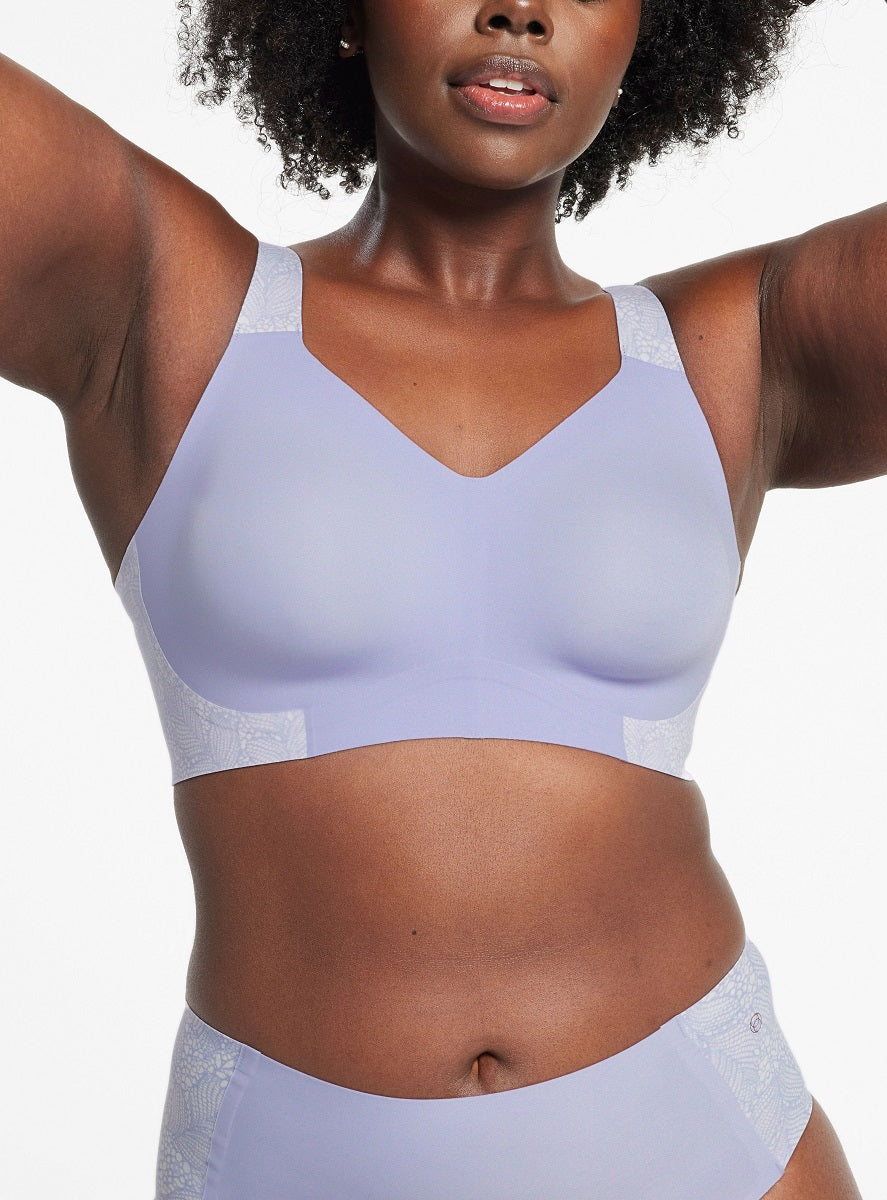 Evelyn & Bobbie Beyond Moonstone Lace Print Wireless Bra