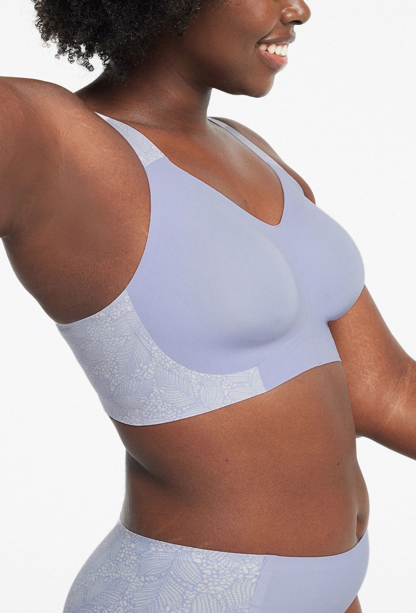Evelyn & Bobbie Beyond Moonstone Lace Print Wireless Bra
