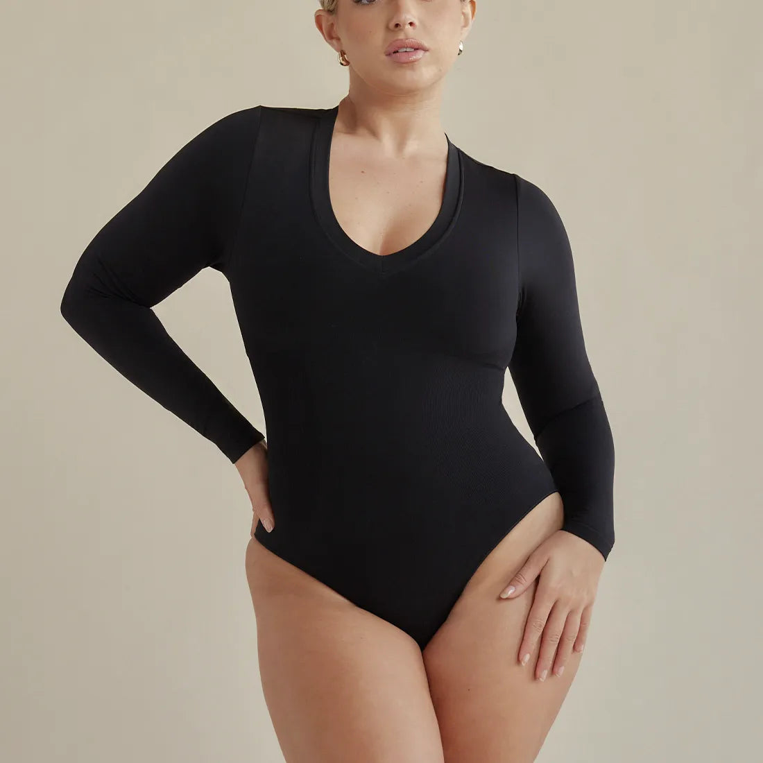 Shapewear Long Sleeve V Neck Luna